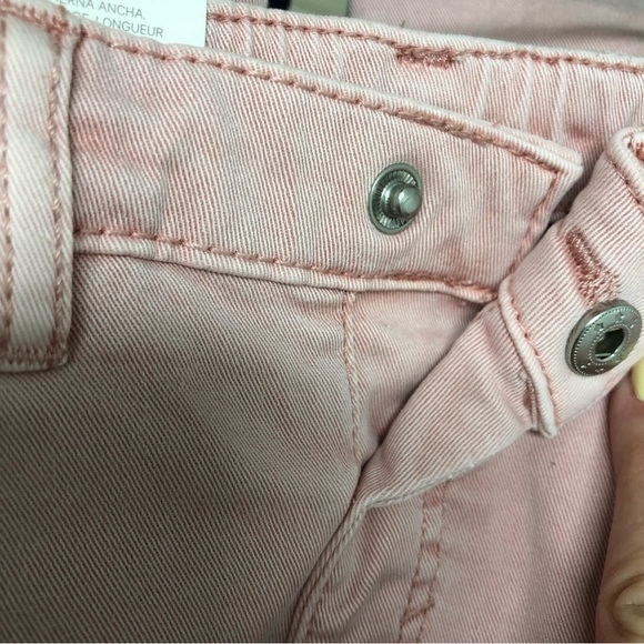 NEW WITH TAGS H&M Girl’s Wide Leg & Ankle Length Baby Pink Pants Size 3-4 - Picture 4 of 6